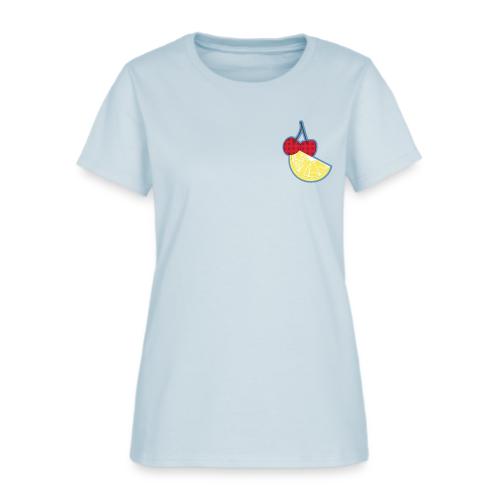 Cherry Lemon Duo Fruit Design - Women's T-Shirt