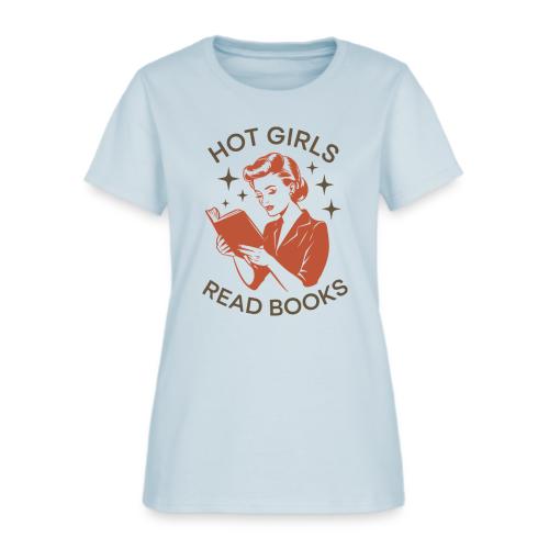 Hot Girls Read Books - Vintage Reader - Women's T-Shirt