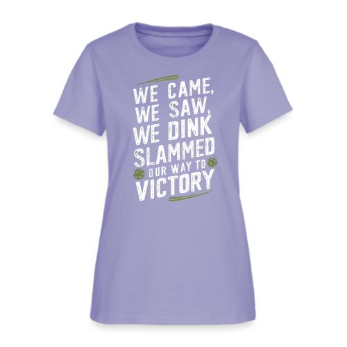 Dink Your Way to Victory! Funny Pickleball Design - Women's T-Shirt