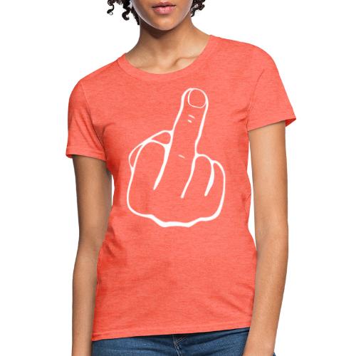 Middle Finger | White - Women's T-Shirt