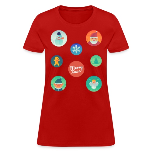 Ugly Christmas Sticker Pack - Women's T-Shirt