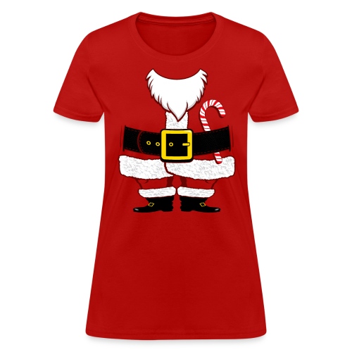 Mini Santa Claus Costume with Christmas Beard - Women's T-Shirt