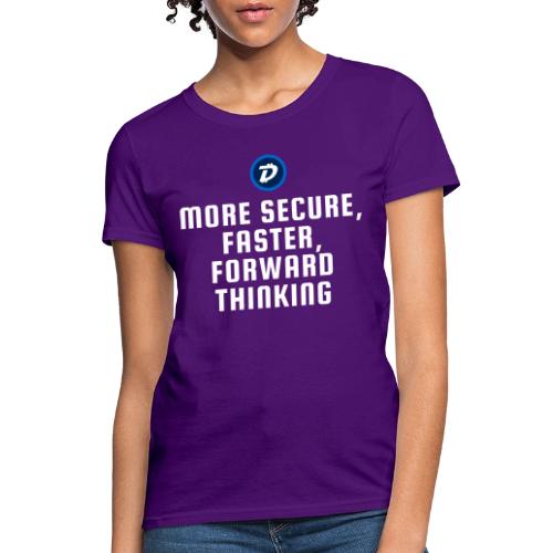 Digibyte. More secure, faster, forward thinking - Women's T-Shirt