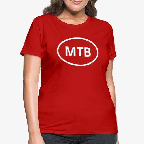 MTB | Mountain Bike Oval Logo - Women's T-Shirt