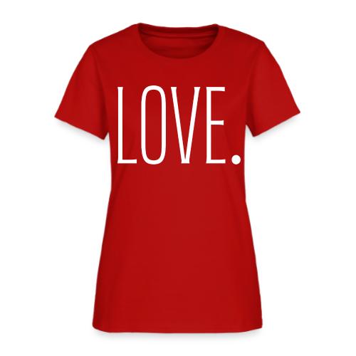 Smoon City_Just Text 6 Love Thin White - Women's T-Shirt