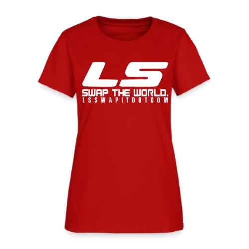 LS SWAP THE WORLD DOT COM - Women's T-Shirt