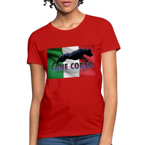 Italian Flag Cane Cane Corso - Women's T-Shirt