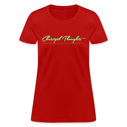 Christyal Thoughts C3N3T31 Lime png - Women's T-Shirt