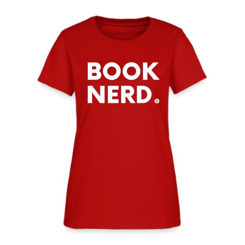 Book Nerd in White - Women's T-Shirt