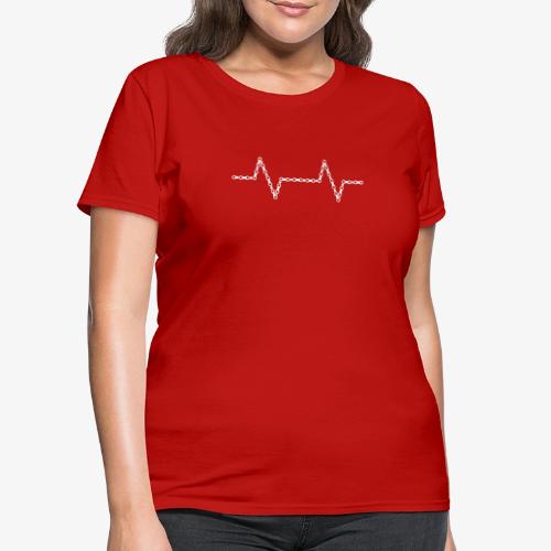 Bike Chain Heartbeat - Women's T-Shirt