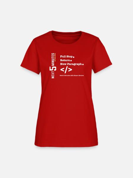 Full Stop Return New Paragraph - Women's T-Shirt - red