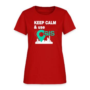 GIS Geographic Information System - Women's T-Shirt - red - Front