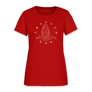 Celestial Goddess design - Women's T-Shirt - red - Front