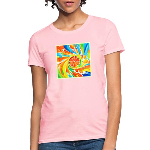 Citrus swirling Splash Design - Women's T-Shirt