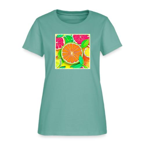 Colorful Citrus Pop Art - Women's T-Shirt