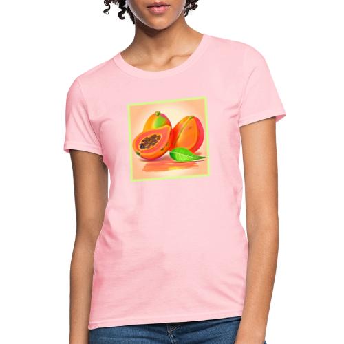 Sliced Papaya Freshness - Women's T-Shirt