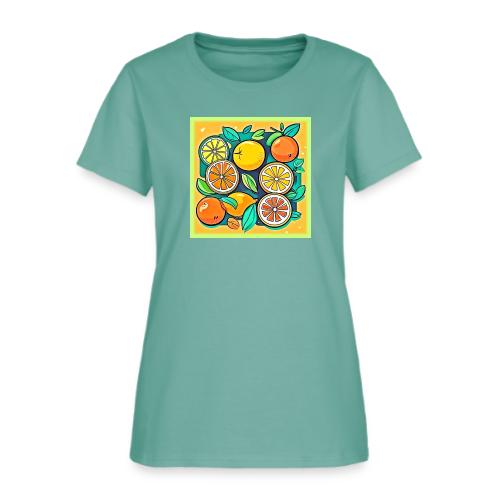 Citrus Fruit Art Design - Women's T-Shirt