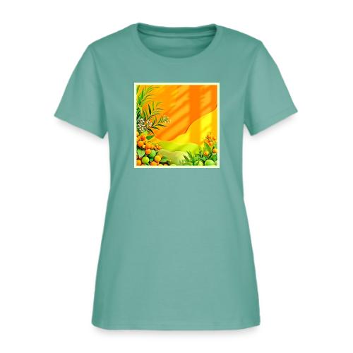 Citrus and Leaves Graphic - Women's T-Shirt