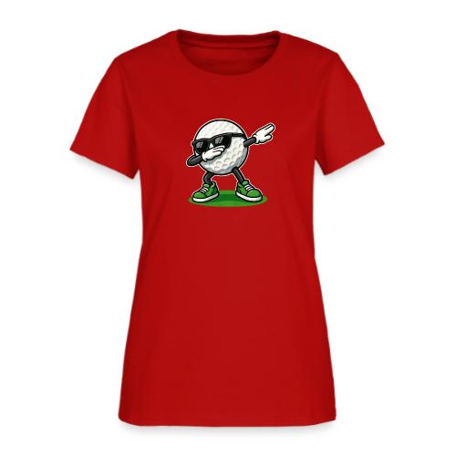 Golf Ball Dab Graphic Tee | Fun & Trendy Design - Women's T-Shirt
