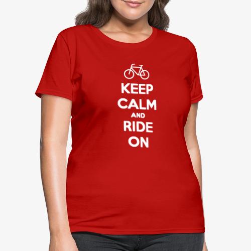 keep_calm_and_ride_on - Women's T-Shirt
