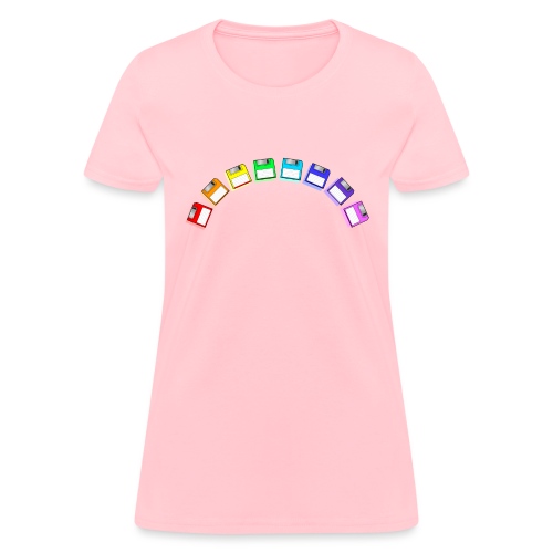 floppy disk rainbow - Women's T-Shirt