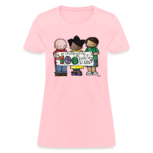 100 days kids banner melonheadz colored png - Women's T-Shirt