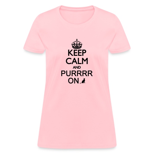 Keep Calm and Purrr On - Women's T-Shirt