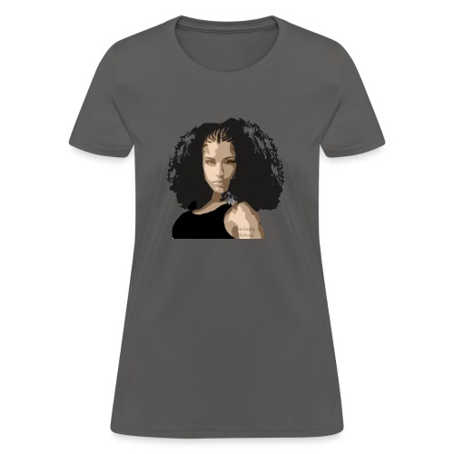 Sabrina in black tee - Women's T-Shirt