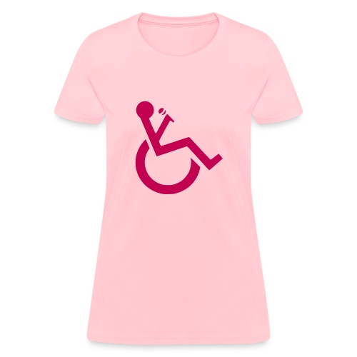 A wheelchair singer. Music lover - Women's T-Shirt