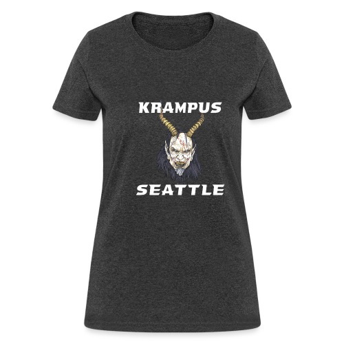 Krampus Seattle Logo White Font - Women's T-Shirt