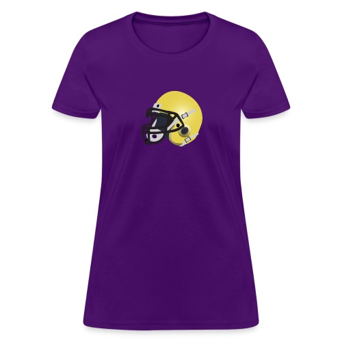 yellow football helmet - Women's T-Shirt