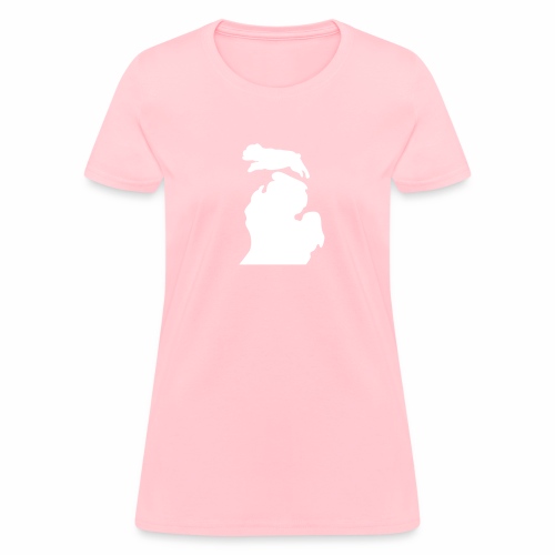 Bark Michigan Bulldog - Ferris State Colors - Women's T-Shirt