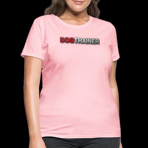 DOG TRAINER: Red and White - Women's T-Shirt