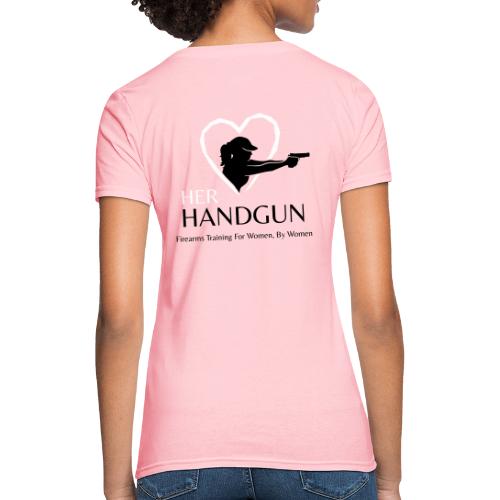 Her Handgun Logo and Tag Line - Women's T-Shirt