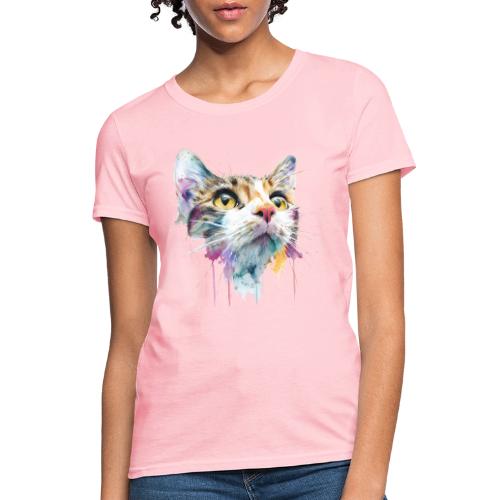 Chromatic Cat Splash - Women's T-Shirt