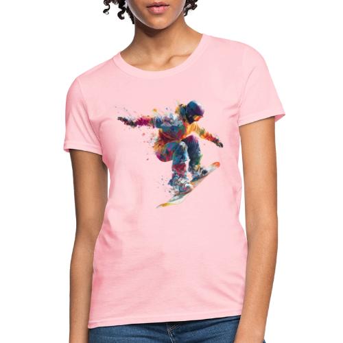 Snowboarding: Frozen Flight - Women's T-Shirt