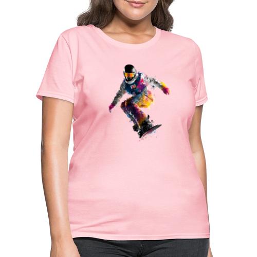 Snowboarding: Frozen Palette - Women's T-Shirt