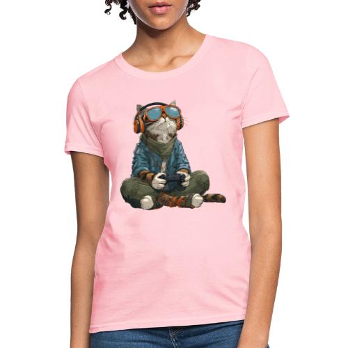 Cat: Purrfect Player - Women's T-Shirt