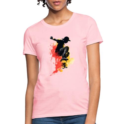 Skateboarding: Splash of Motion - Women's T-Shirt