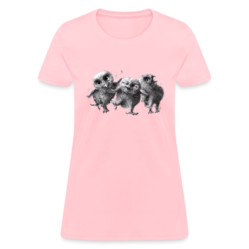 Three Crazy Owls - Women's T-Shirt
