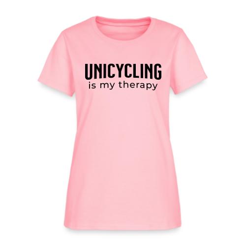 Unicycling Is My Thearpy - Women's T-Shirt