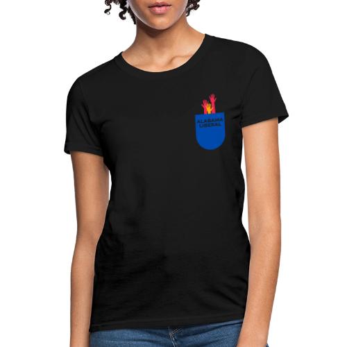 Blue in a red state - pocket - Women's T-Shirt