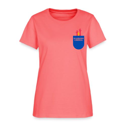 Blue in a red state - pocket - Women's T-Shirt