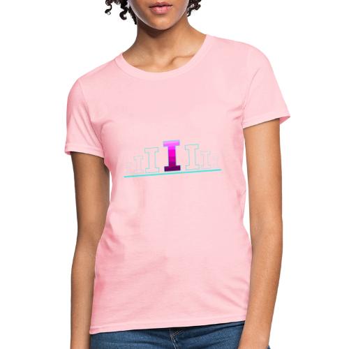 Letter I – Capital Varsity Alphabet Monogram - Women's T-Shirt