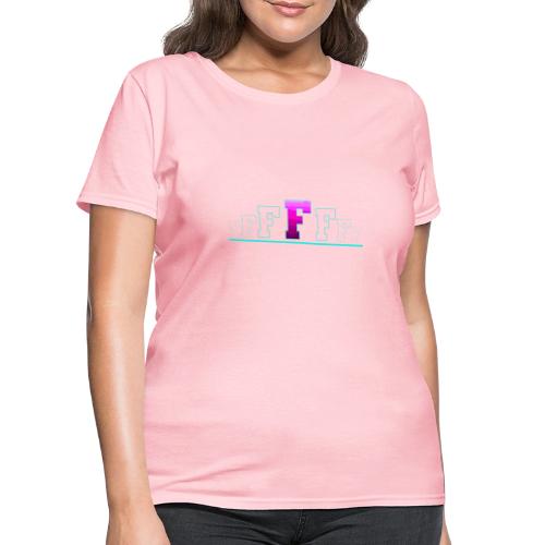 Letter F – Capital Varsity Alphabet Monogram - Women's T-Shirt
