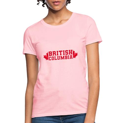 British Columbia with maple leaf - Women's T-Shirt