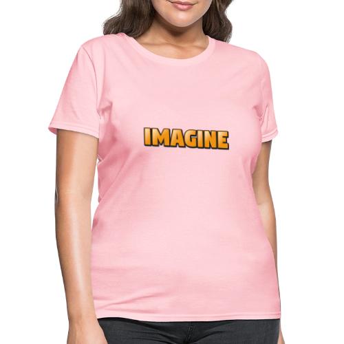 Imagine Word Art – Creative Gradient Design - Women's T-Shirt