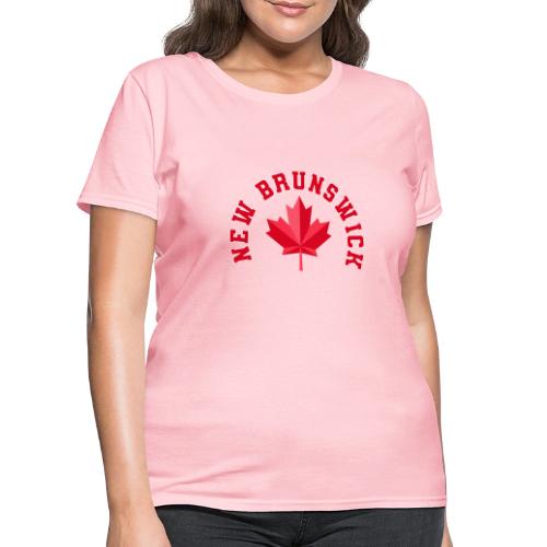 New Brunswick with maple leaf - Women's T-Shirt