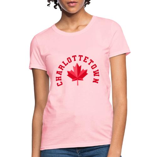 Charlottetown with maple leaf - Women's T-Shirt