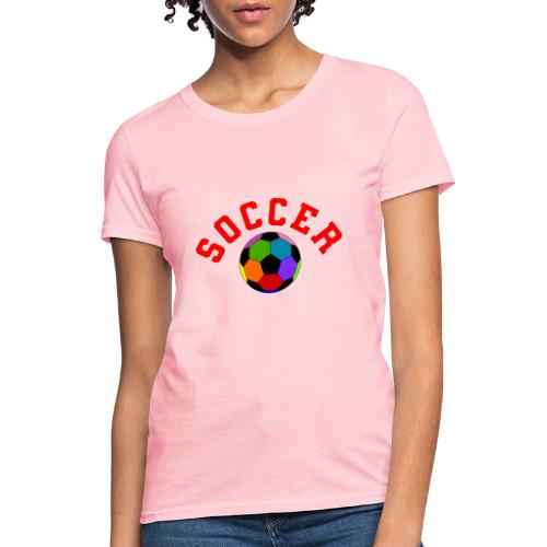 Soccer: Colorful Kick - Women's T-Shirt